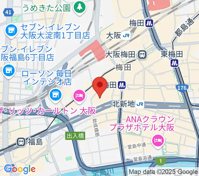 サンケイホールブリーゼの地図
