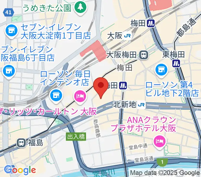 サンケイホールブリーゼの地図