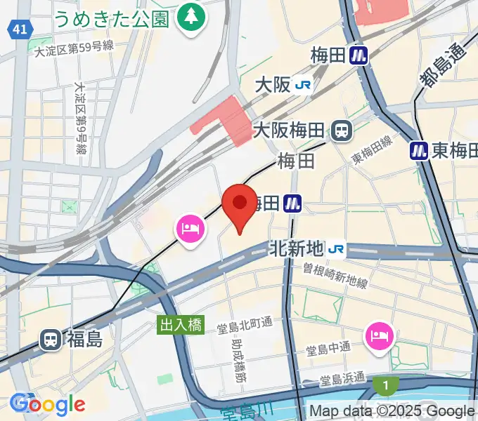 サンケイホールブリーゼの地図