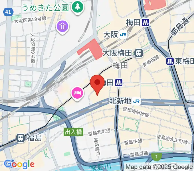 サンケイホールブリーゼの地図