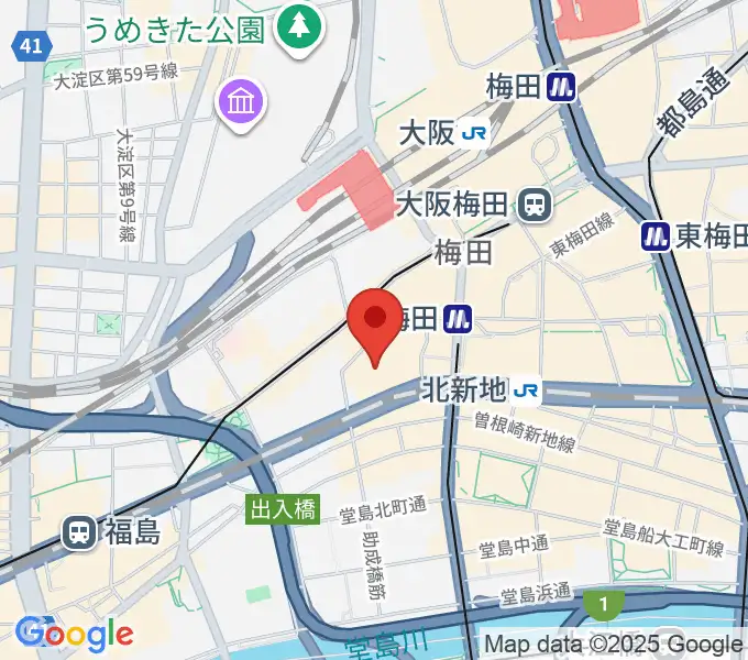サンケイホールブリーゼの地図