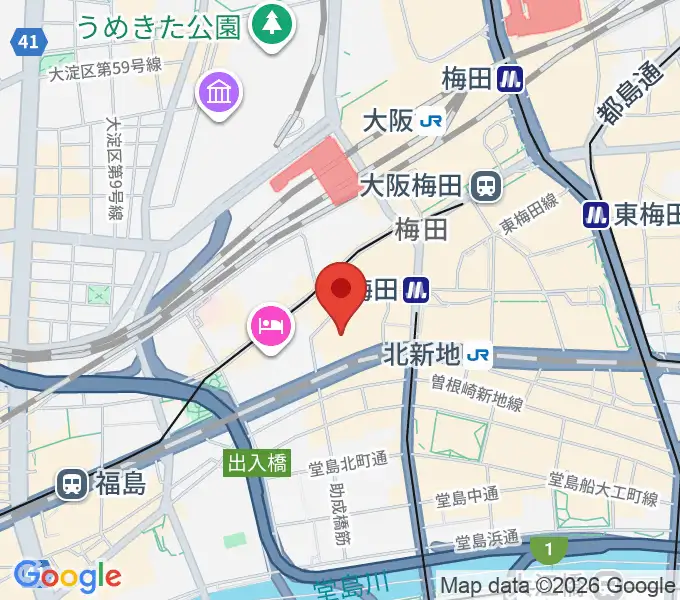 サンケイホールブリーゼの地図