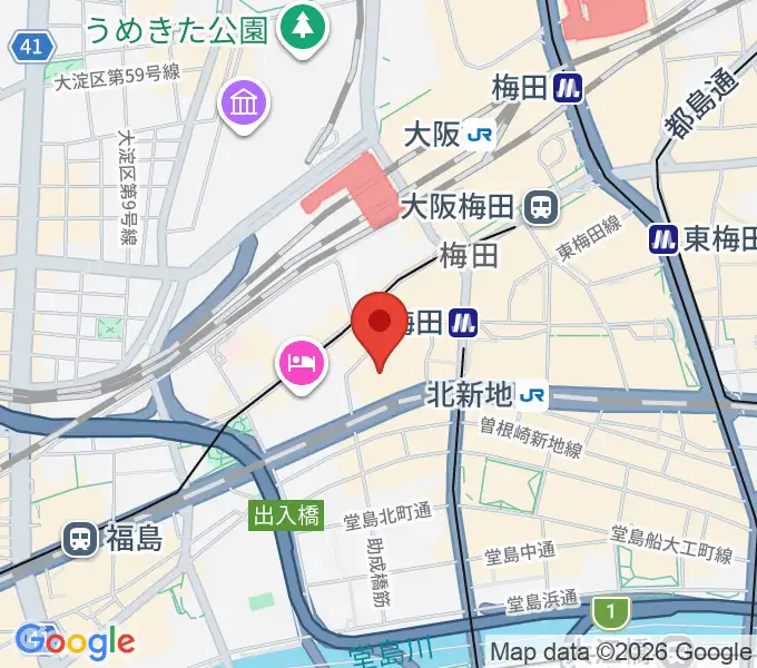 サンケイホールブリーゼの地図