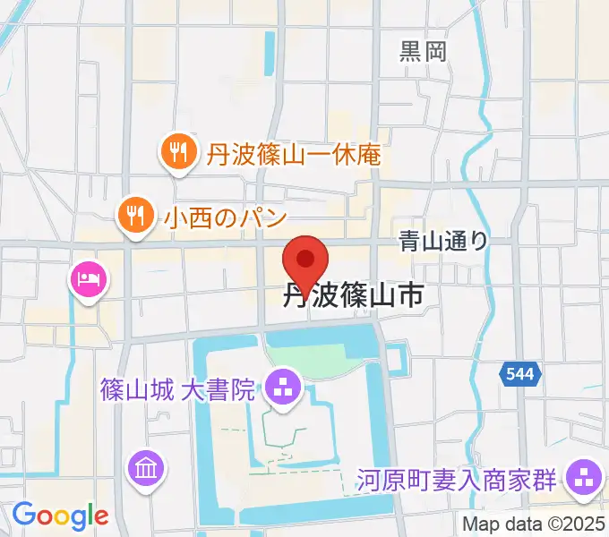 丹波篠山市立田園交響ホールの地図