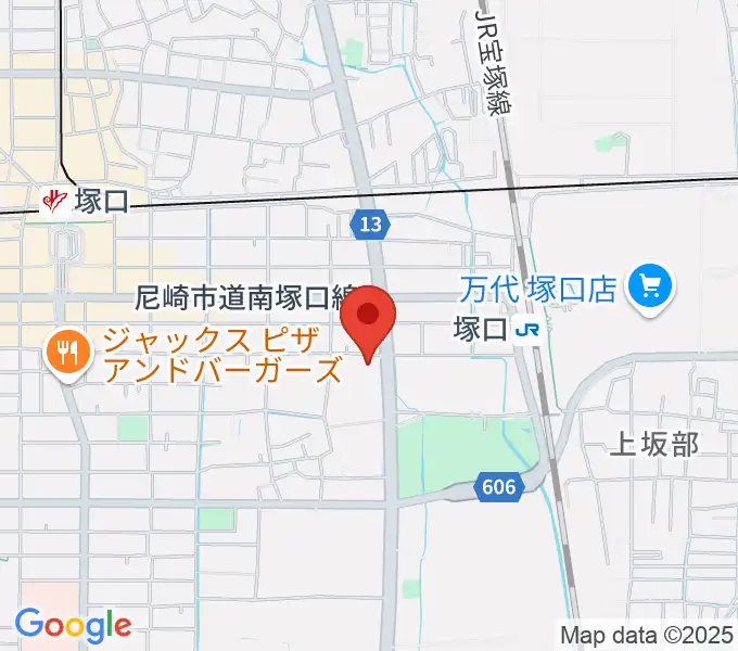 尼崎ピッコロシアターの地図