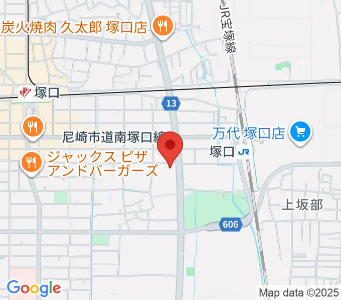 尼崎ピッコロシアターの地図