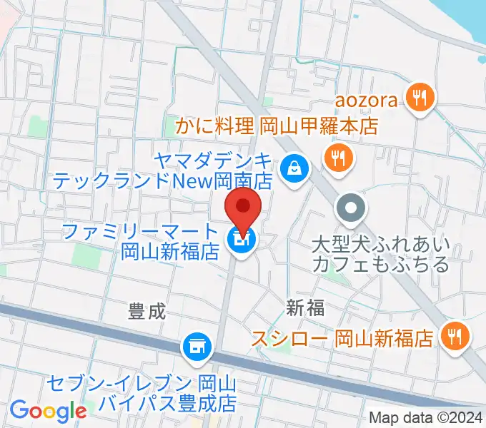 浜松ピアノ店の地図