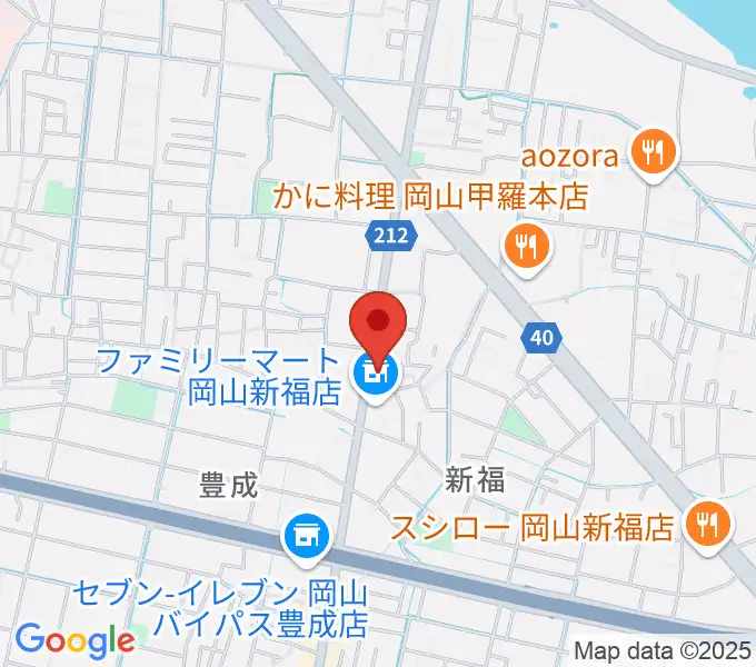 浜松ピアノ店の地図