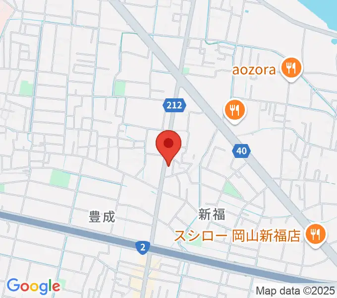 浜松ピアノ店の地図
