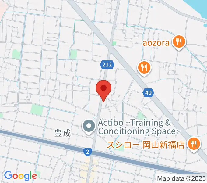 浜松ピアノ店の地図
