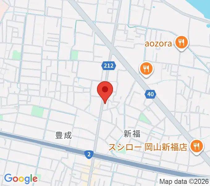 浜松ピアノ店の地図