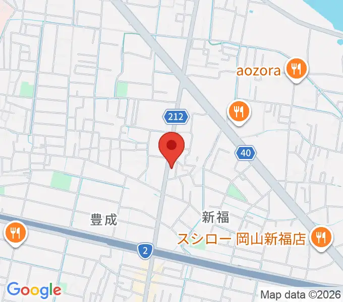 浜松ピアノ店の地図