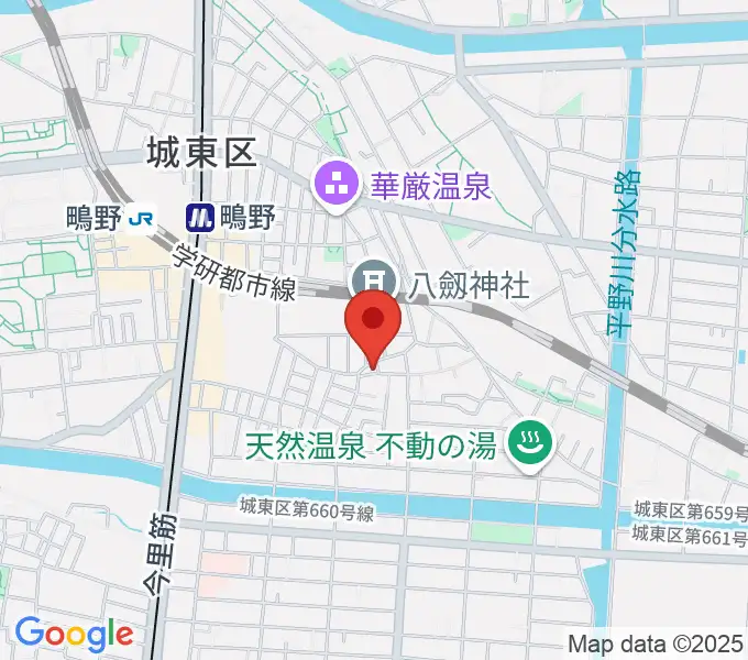 大阪市城東区のピアノ教室クラヴィーアの地図