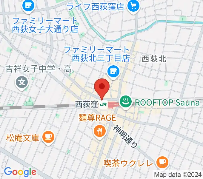 西荻窪ココパームの地図