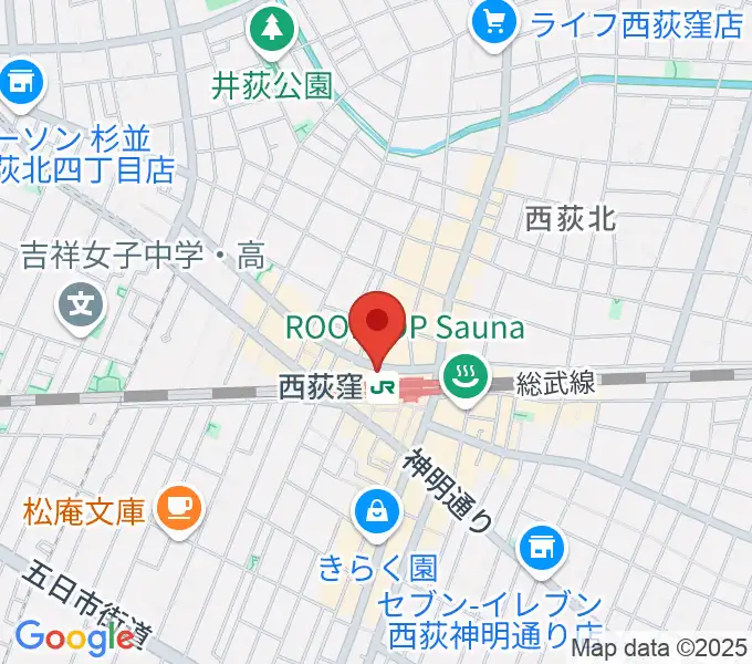 西荻窪ココパームの地図