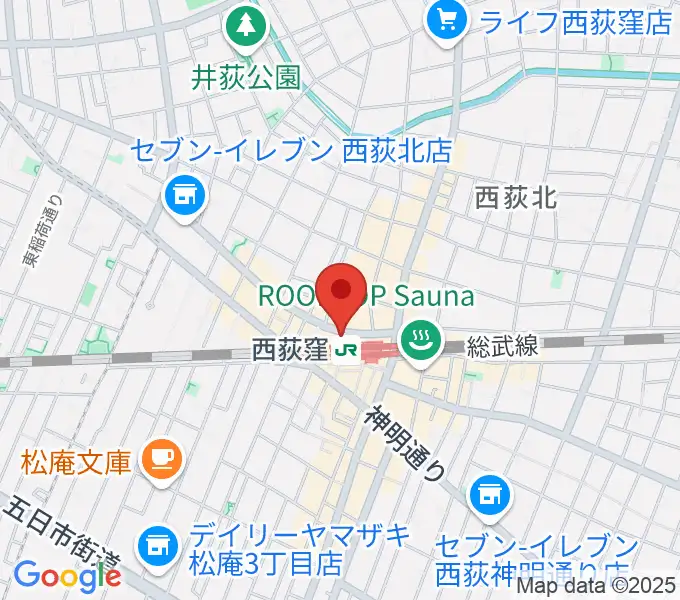 西荻窪ココパームの地図