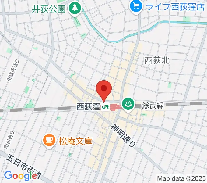 西荻窪ココパームの地図