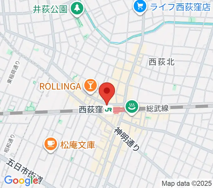 西荻窪ココパームの地図