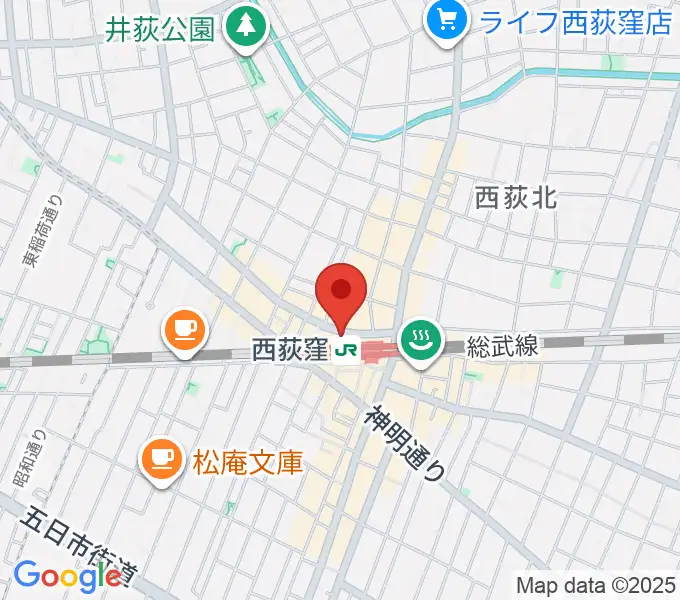 西荻窪ココパームの地図