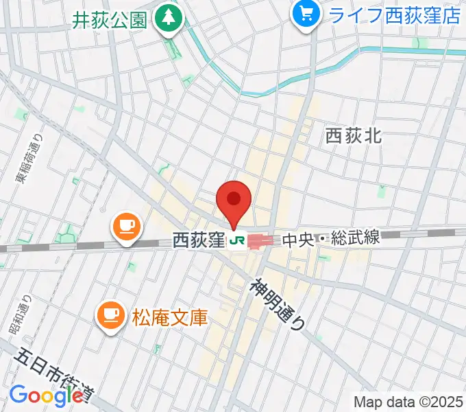 西荻窪ココパームの地図