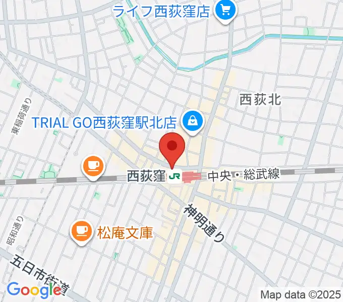 西荻窪ココパームの地図