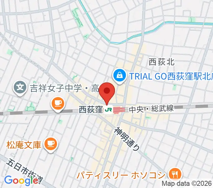 西荻窪ココパームの地図