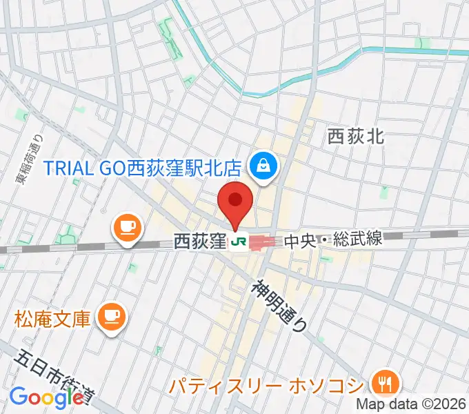 西荻窪ココパームの地図