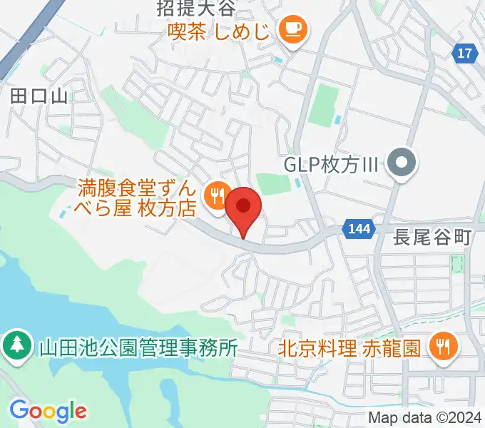 京阪ピアノサービスの地図