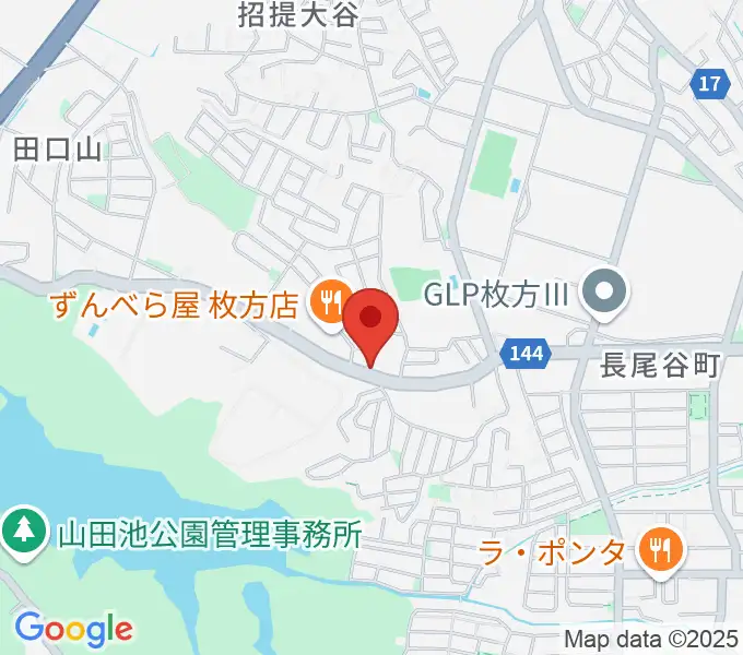 京阪ピアノサービスの地図