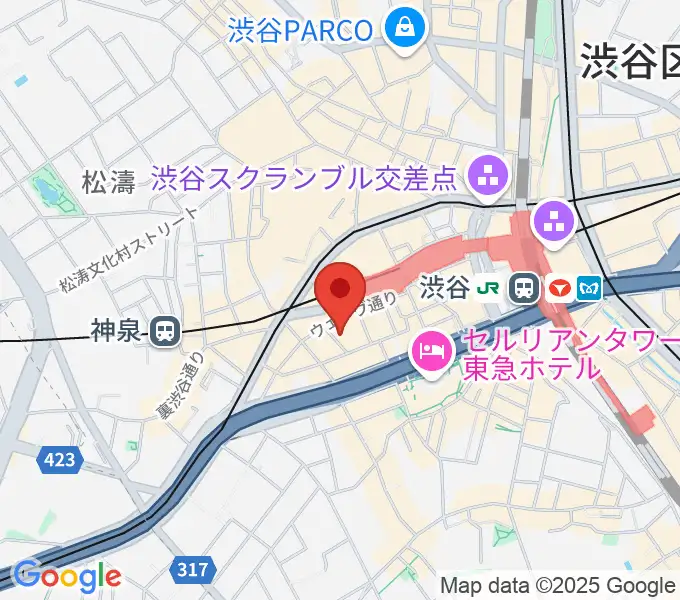 ノナカ・パーカッションギャラリーの地図