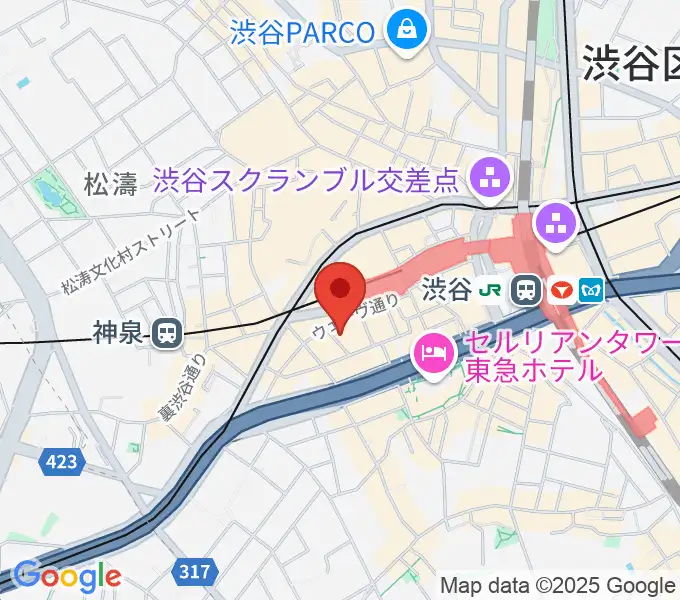 ノナカ・ミュージックハウスの地図