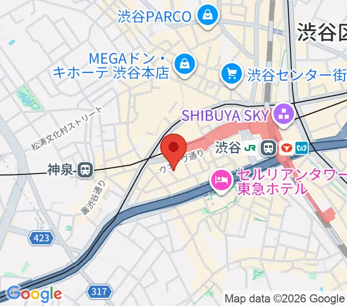 ノナカ・ミュージックハウスの地図