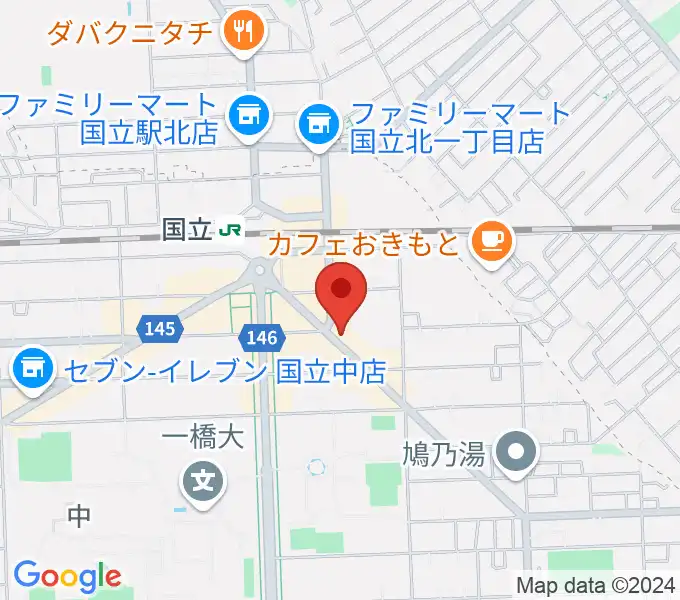 国立ヴィオレホールの地図