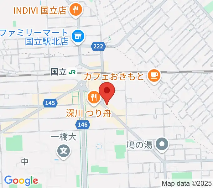 国立ヴィオレホールの地図