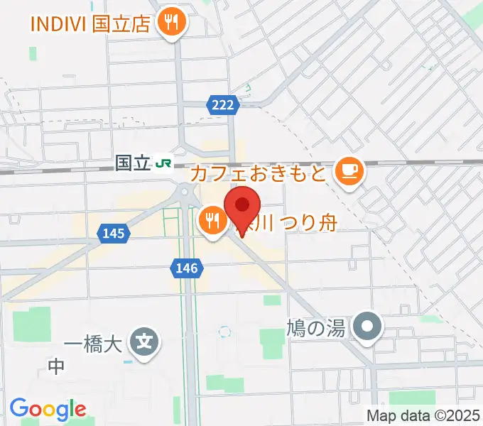 国立ヴィオレホールの地図