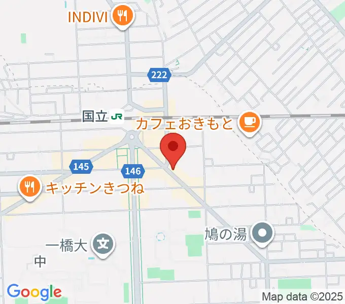 国立ヴィオレホールの地図