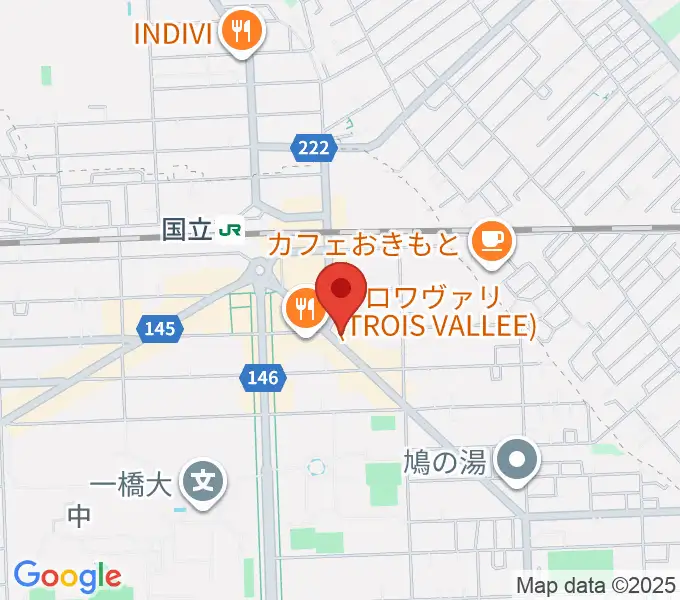 国立ヴィオレホールの地図