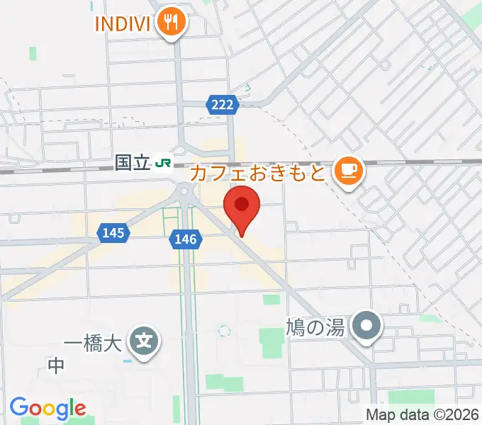 国立ヴィオレホールの地図