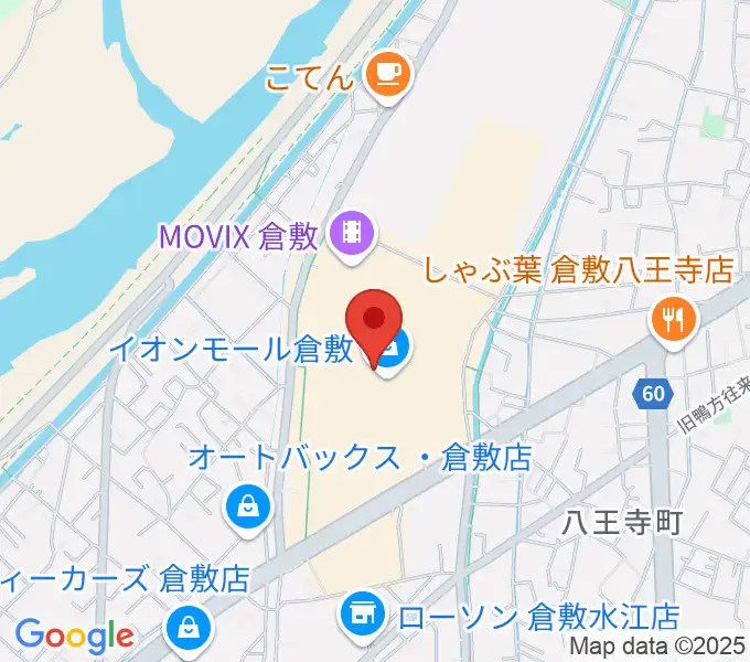 島村楽器 イオンモール倉敷店 の地図