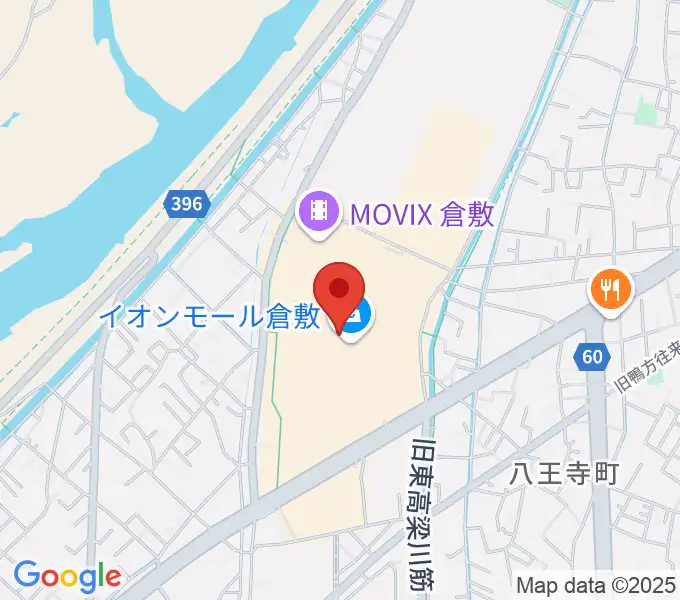 島村楽器 イオンモール倉敷店 の地図