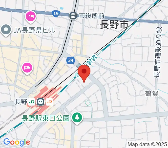 メルパルク長野メルパルクホールの地図