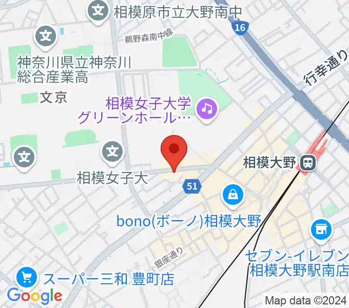 相模大野アコパの地図