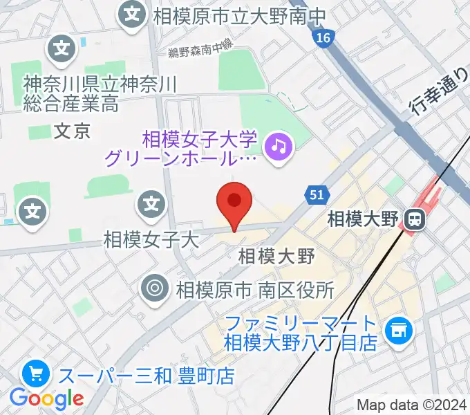 相模大野アコパの地図