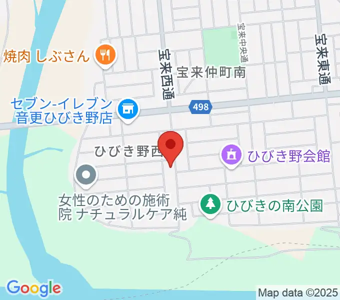 鈴木和ピアノ教室の地図