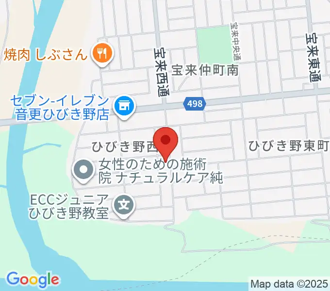 鈴木和ピアノ教室の地図