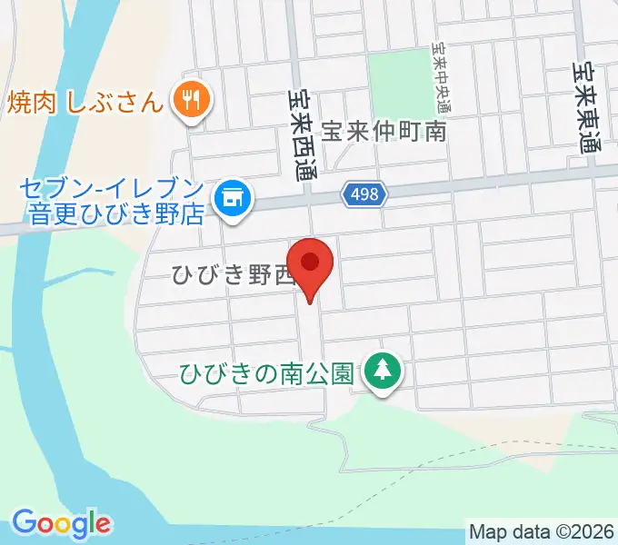 鈴木和ピアノ教室の地図