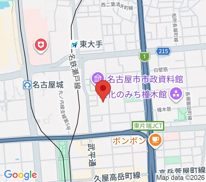 ウィルあいちの地図