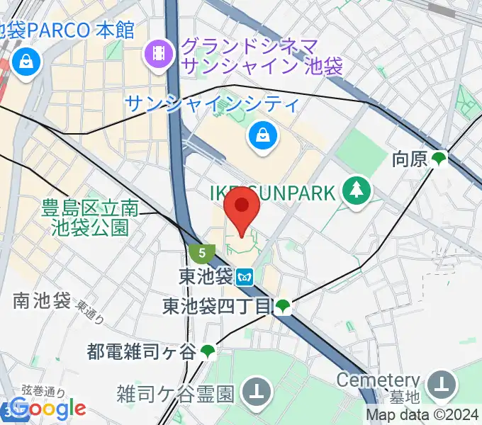 あうるすぽっとの地図