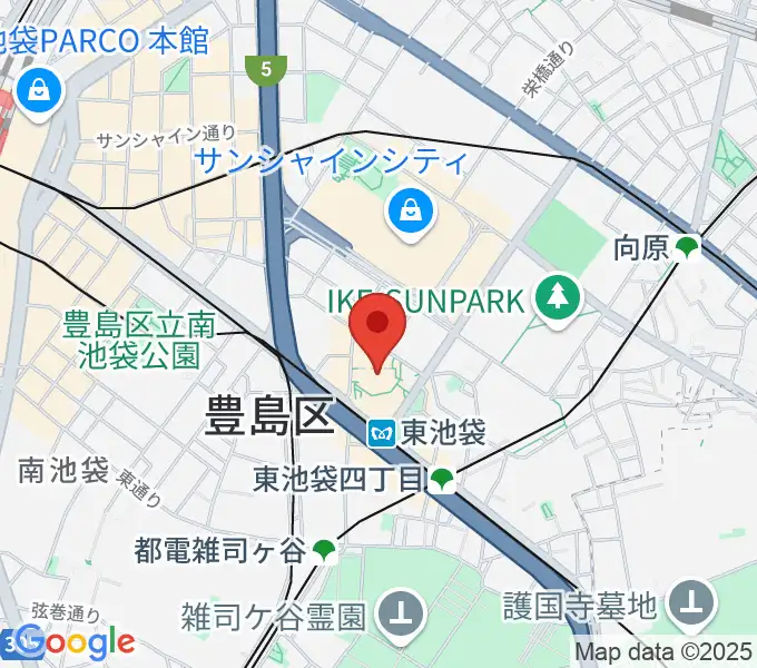 あうるすぽっとの地図