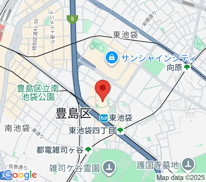 あうるすぽっとの地図
